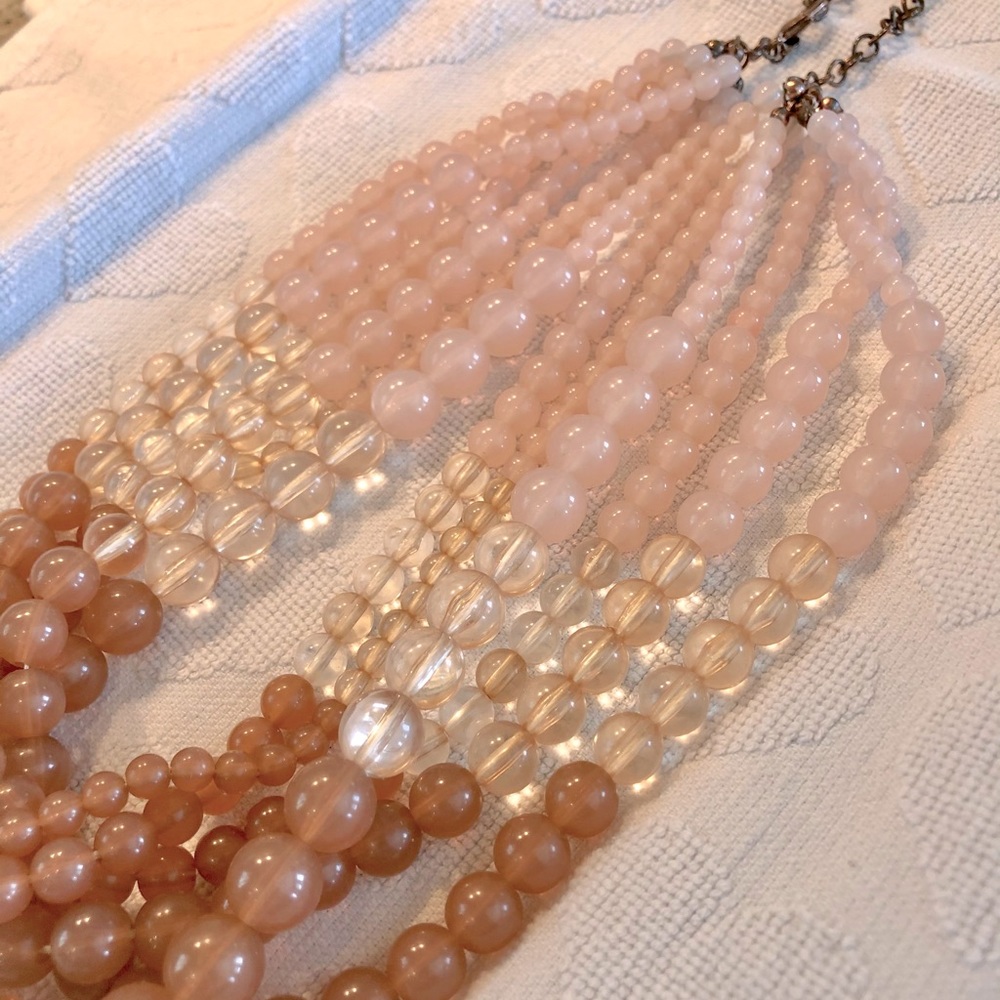 Premier Designs braided graduated beaded necklace